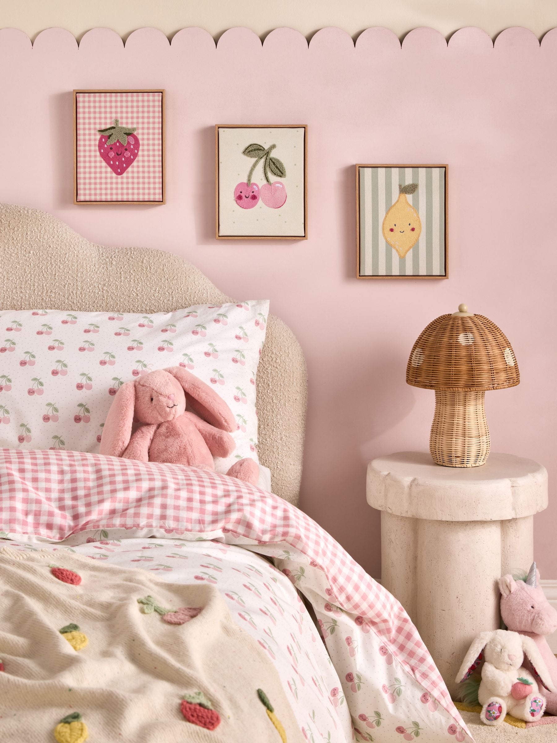 Jojo Maman Bébé Set of 3 Dinosaur Embroidered Wall Art