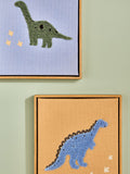Jojo Maman Bébé Set of 3 Dinosaur Embroidered Wall Art