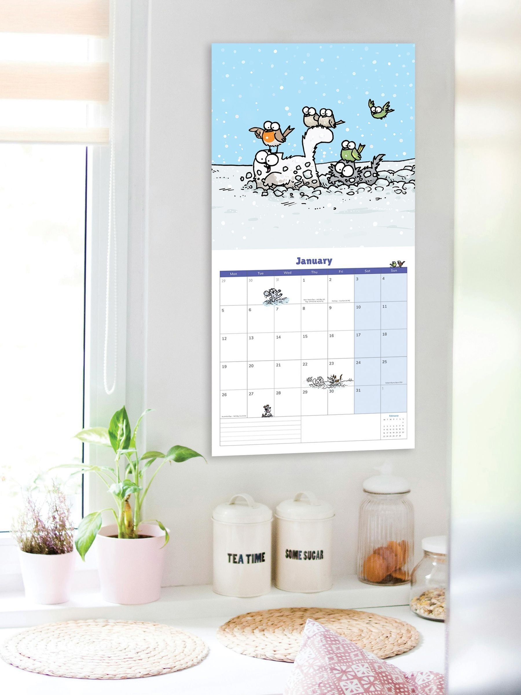 Portico Designs Simon's Cat 2026 calendar diary set, UK version