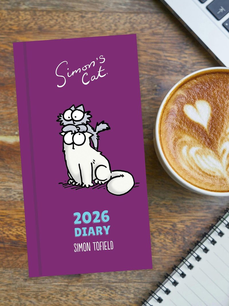 Portico Designs Simon's Cat 2026 calendar diary set, UK version