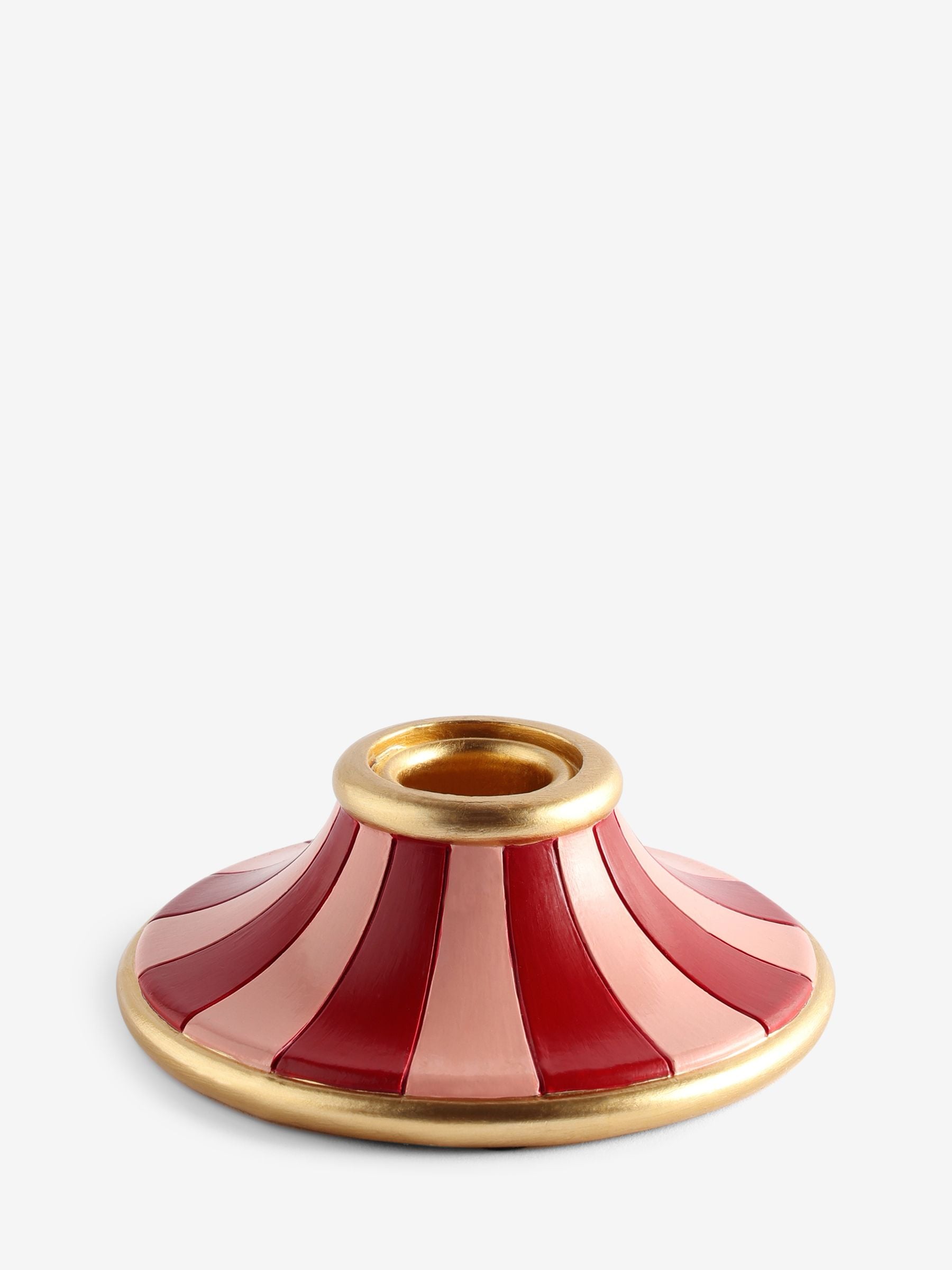 Rockett St George Set of 2 Pink Circus Style Taper Candle Holders