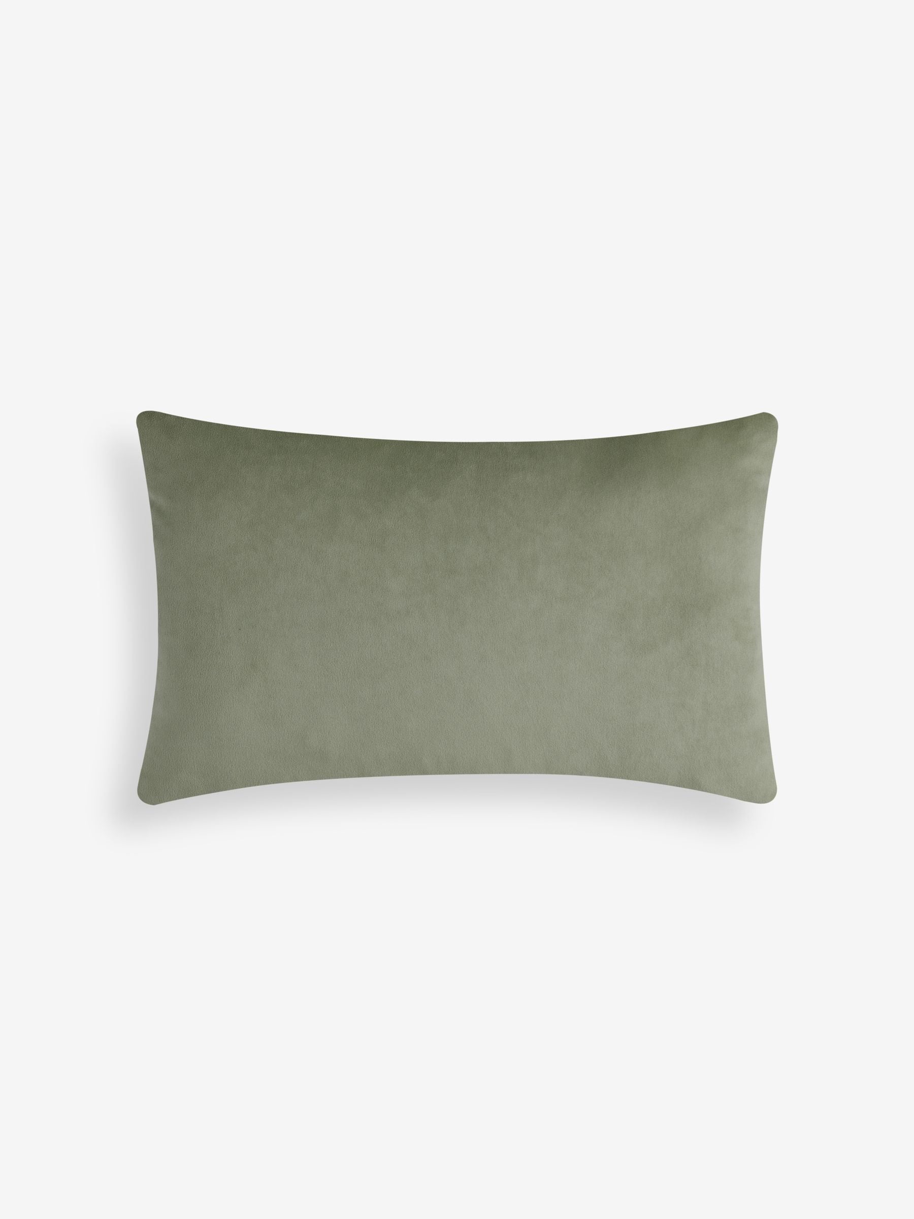 Cushion green cut velvet zig 40x59cm, imported from the UK