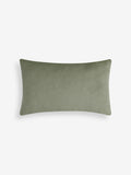 Cushion green cut velvet zig 40x59cm, imported from the UK