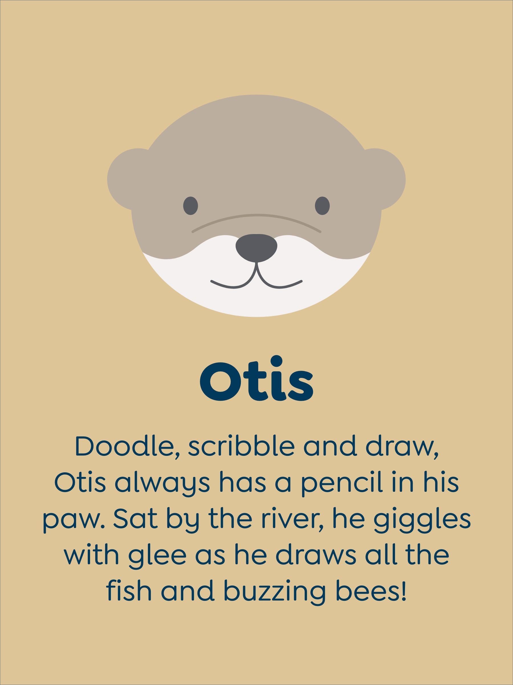 JoJo Maman Bébé Otis Otter medium plushie - British product