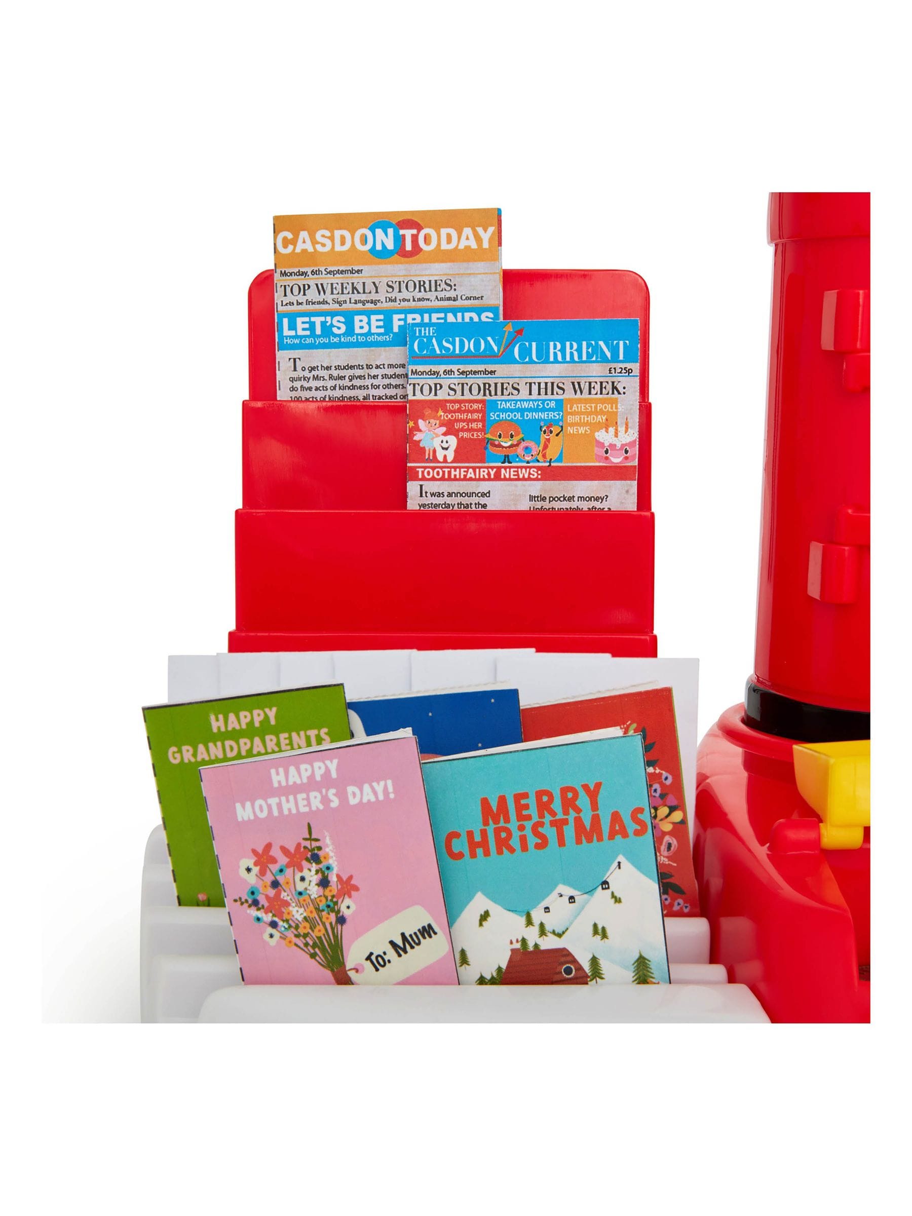 Casdon Post Office set with working scales - British product