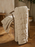 Natural Darcie pink quilted bedspread recycled polyester (British brand)