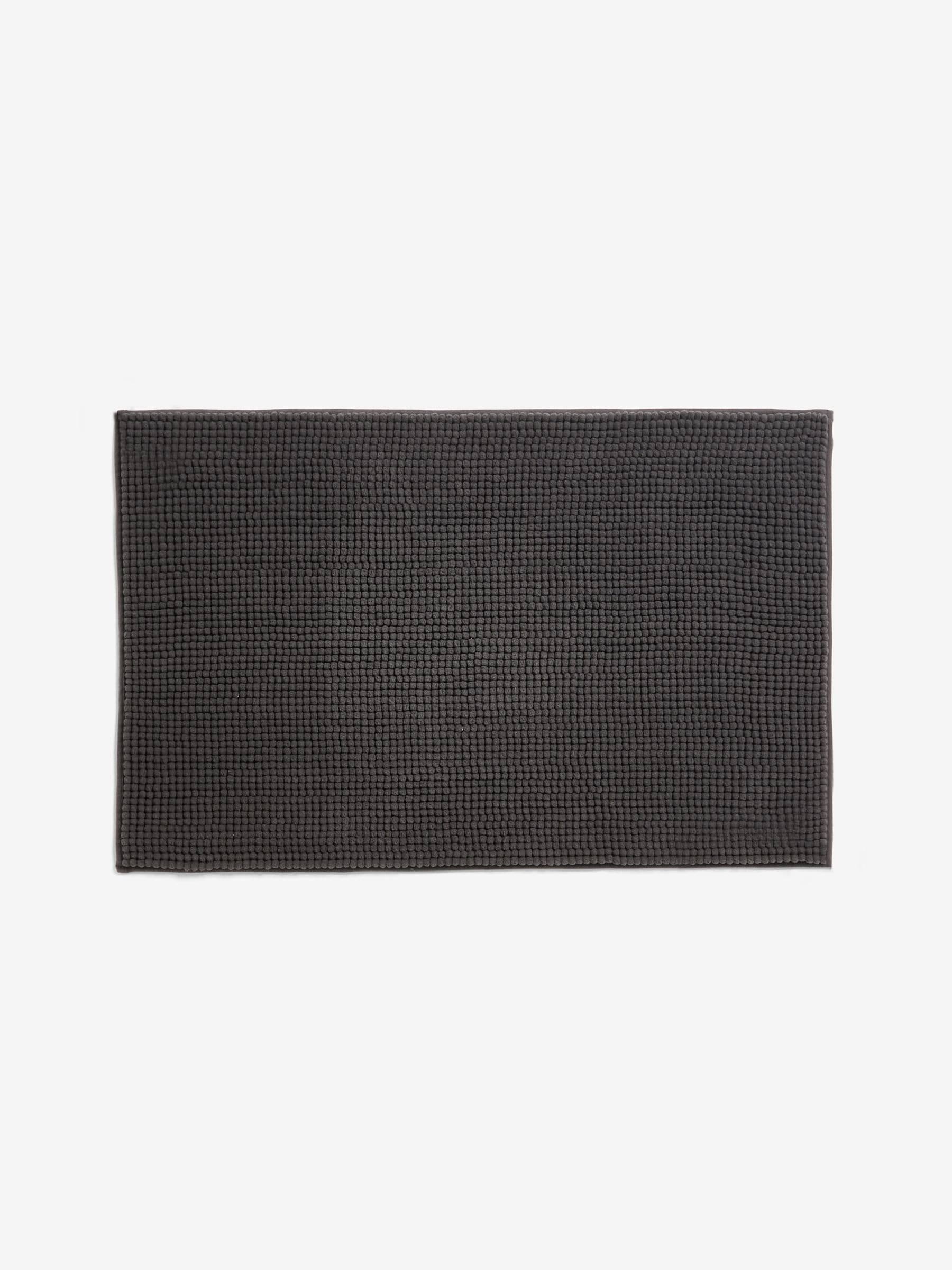 Bobble bath and pedestal mat set charcoal grey - British product