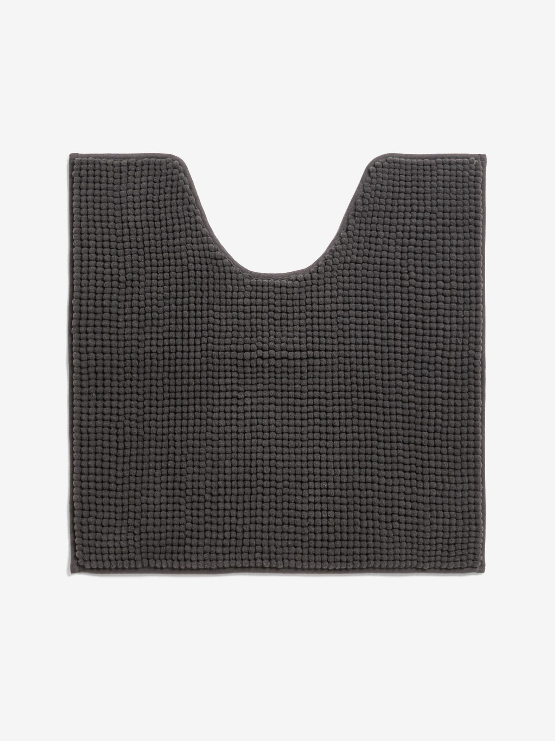 Bobble bath and pedestal mat set charcoal grey - British product