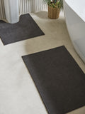 Bobble bath and pedestal mat set charcoal grey - British product