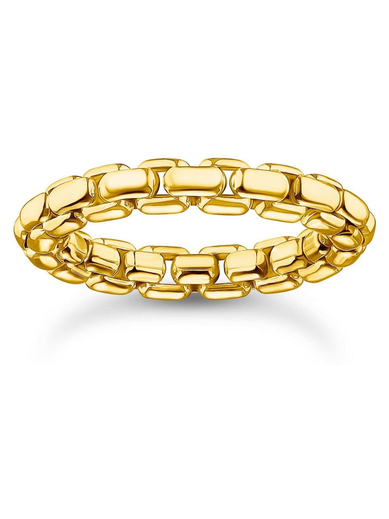 Thomas Sabo Gold Tone Box Chain Ring (British brand)