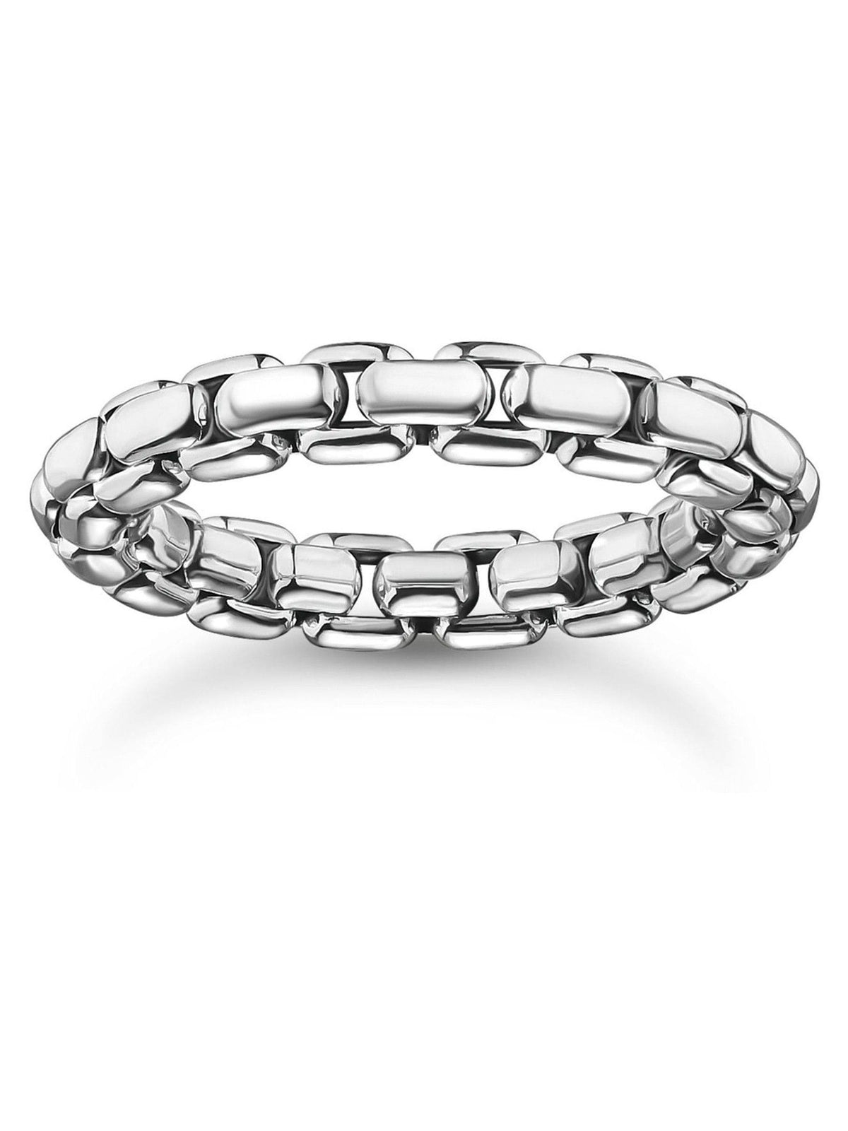 Thomas Sabo Silver Tone Box Chain Ring (British brand)