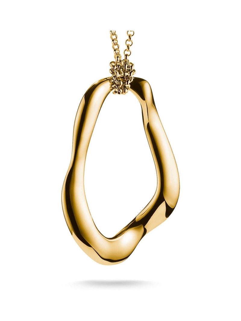 Thomas Sabo gold tone natural beauty necklace with organically shaped pendant (British brand)
