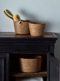 The Set natural oval storage baskets 3 pack - British product