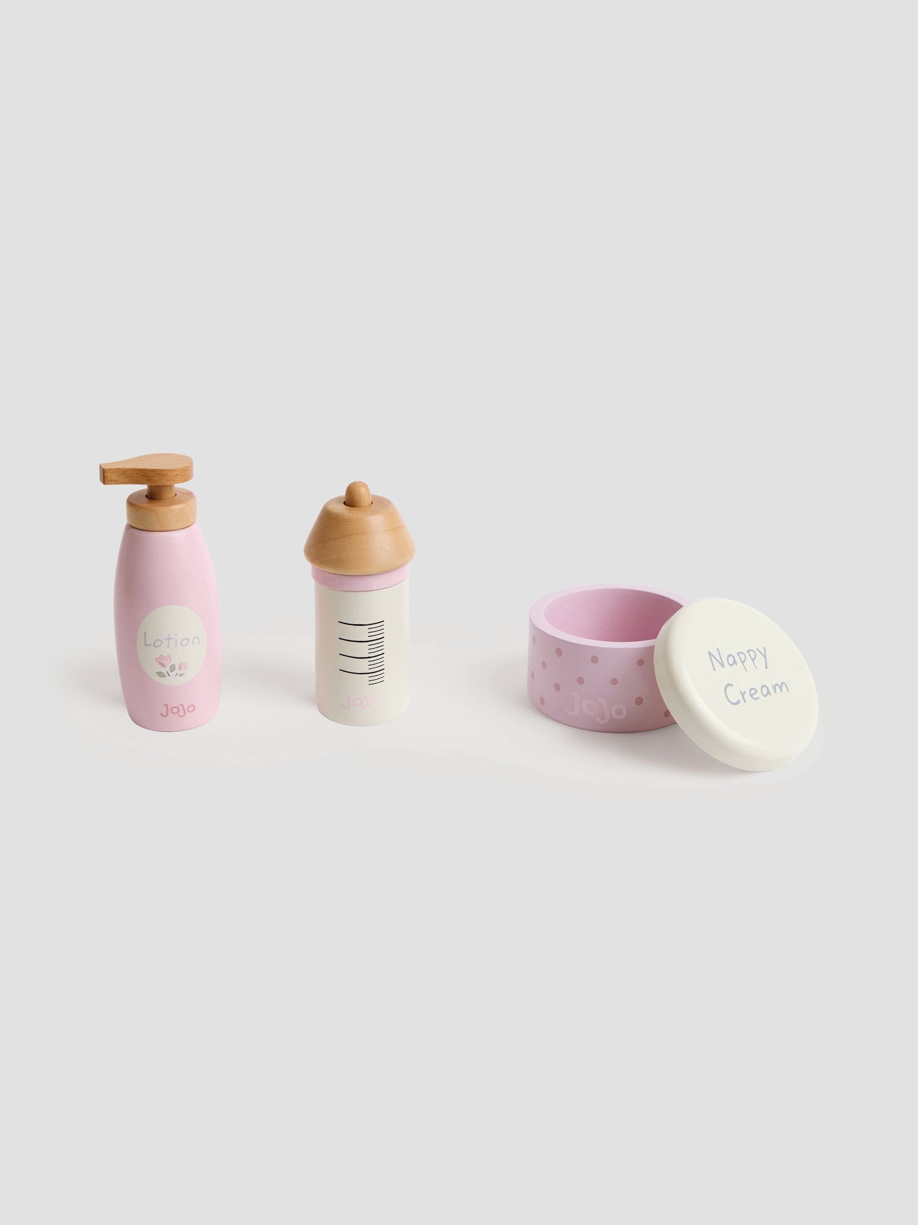 JoJo Maman Bébé doll changing set with bag and accessories (British brand)