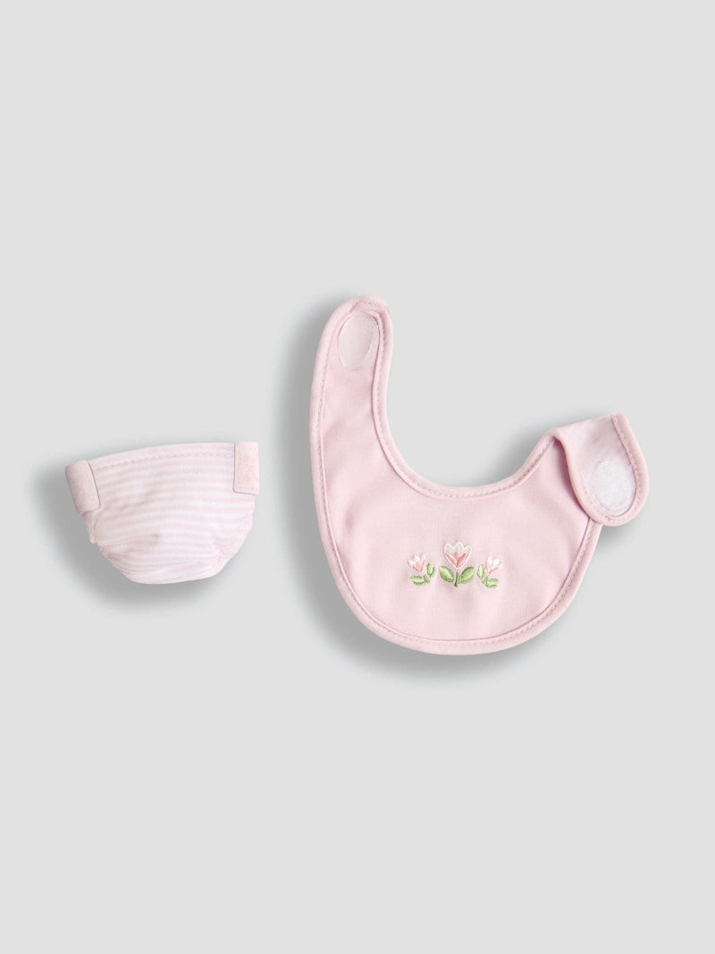 JoJo Maman Bébé doll changing set with bag and accessories (British brand)