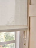 Natural sheer roller blind 100% polyester (British brand)