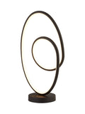 Searchlight black and white LED touch table lamp 47cm, UK version