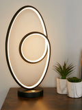 Searchlight black and white LED touch table lamp 47cm, UK version