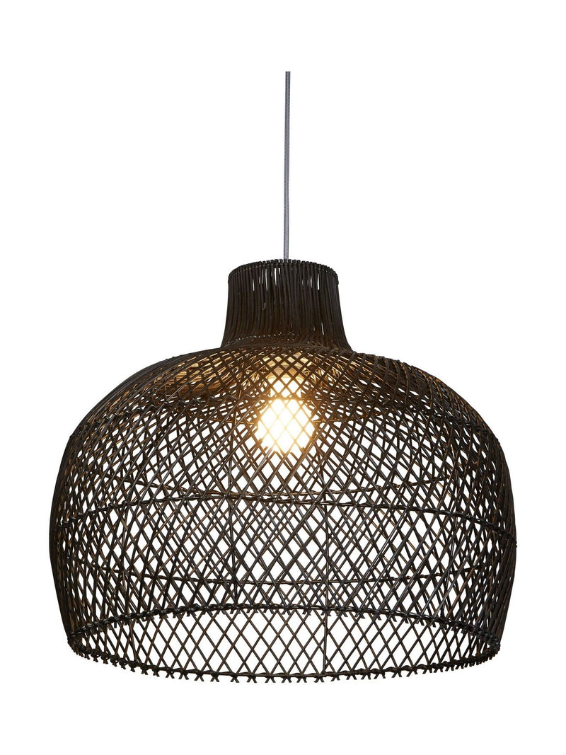 Searchlight black rattan lampshade 52cm, imported from the UK