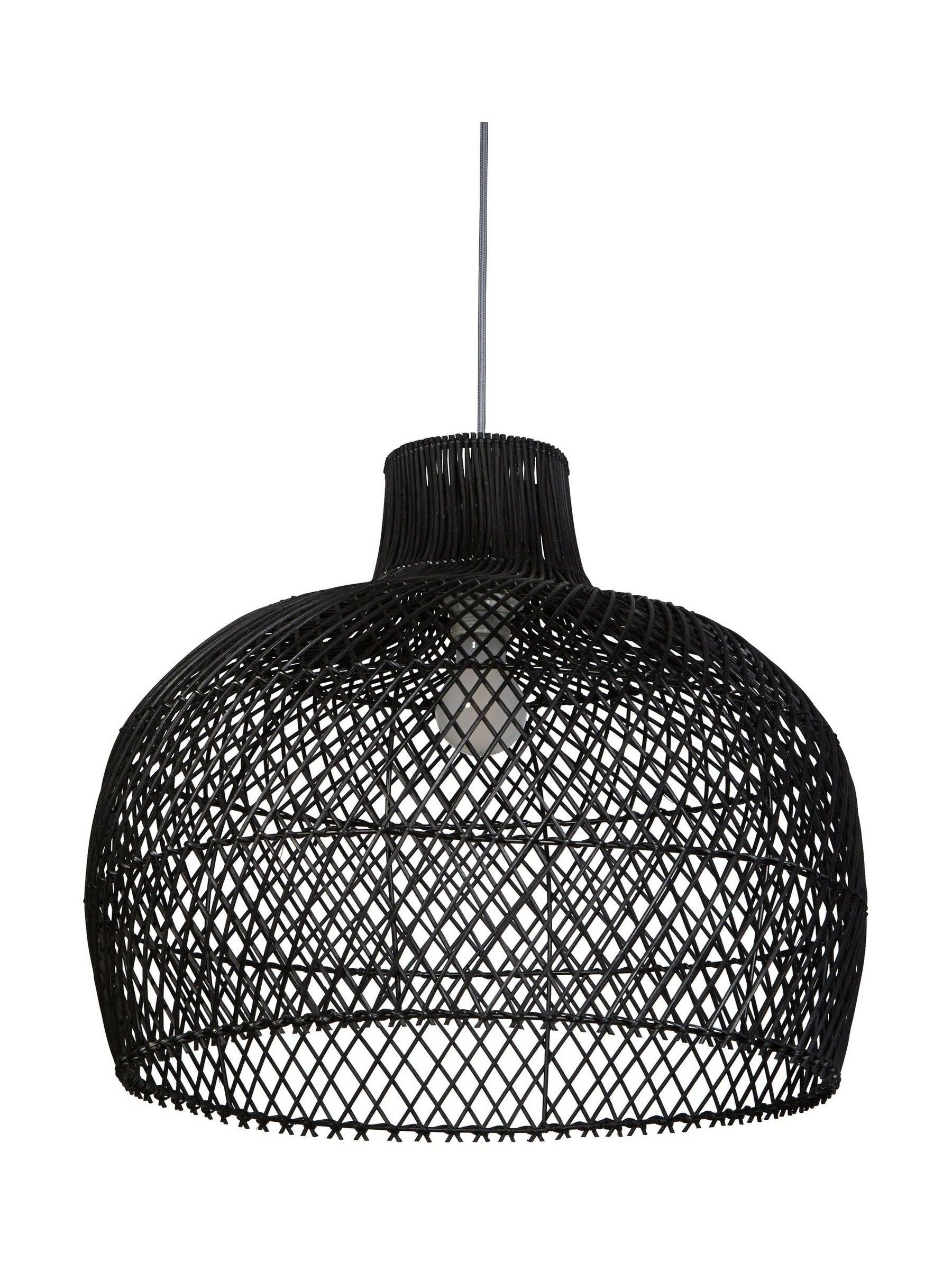 Searchlight black rattan lampshade 52cm, imported from the UK