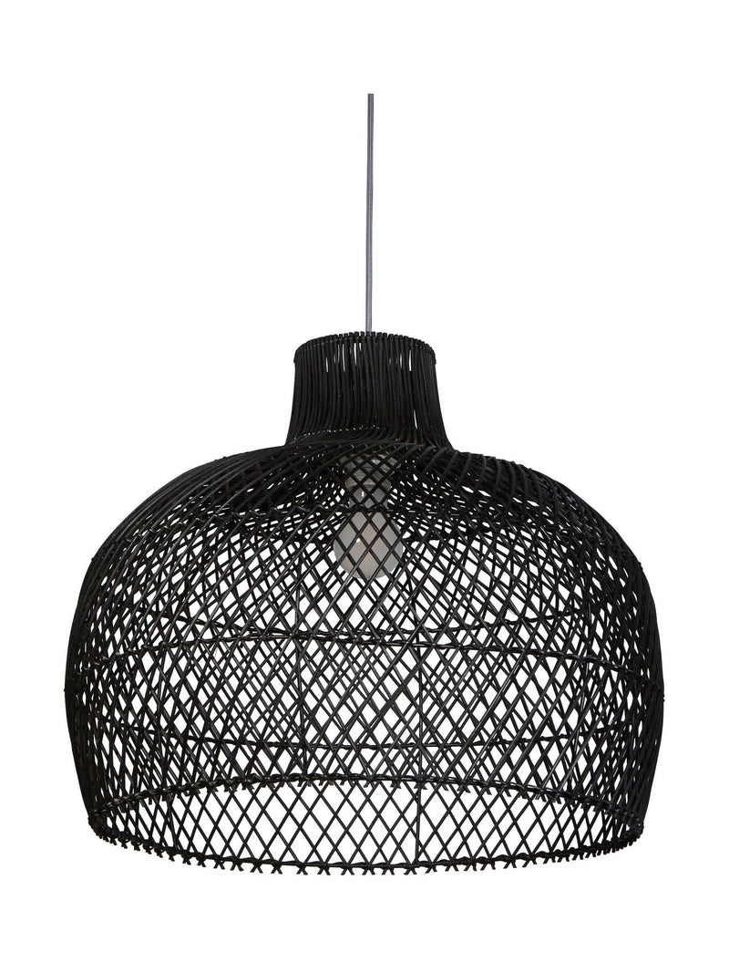 Searchlight black rattan lampshade 52cm, imported from the UK