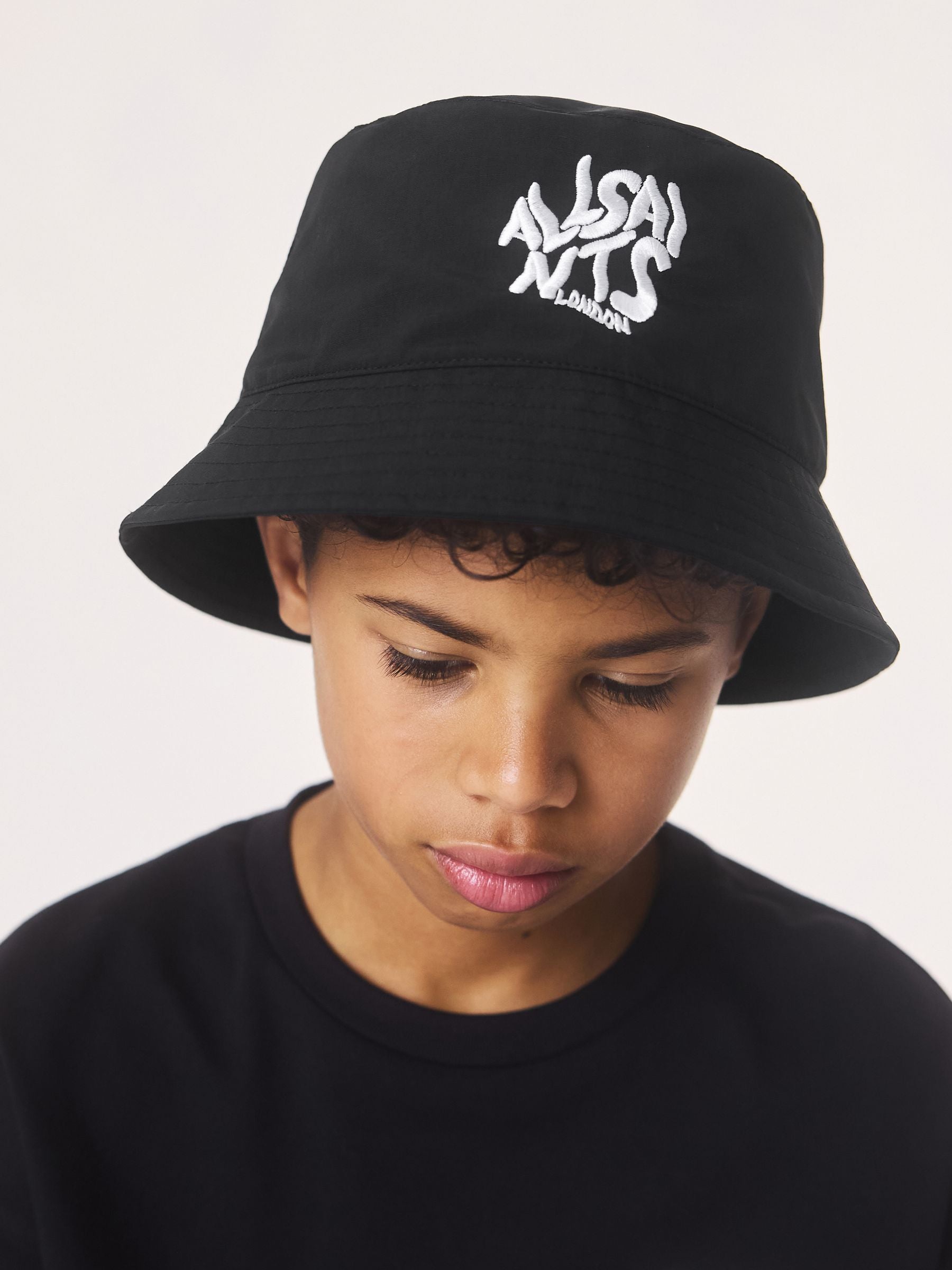 smALLSAINTS bucket hat Black Orlando Logo (British brand)