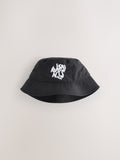 smALLSAINTS bucket hat Black Orlando Logo (British brand)