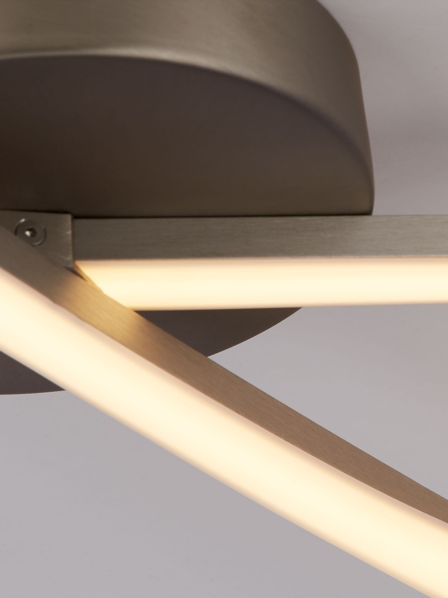 Searchlight Infinity LED ceiling light satin nickel, imported from the UK