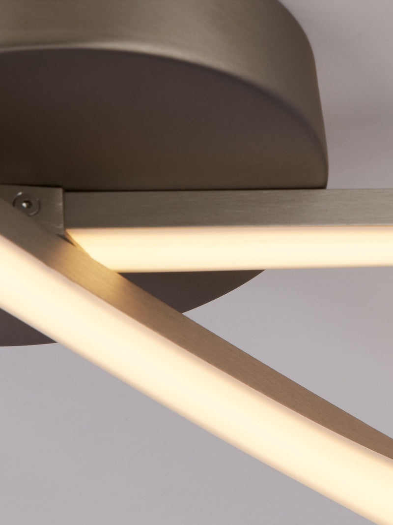 Searchlight Infinity LED ceiling light satin nickel, imported from the UK