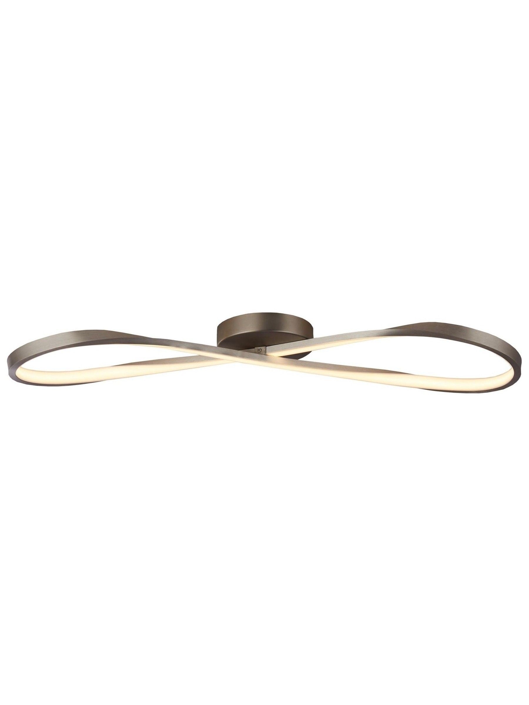 Searchlight Infinity LED ceiling light satin nickel, imported from the UK