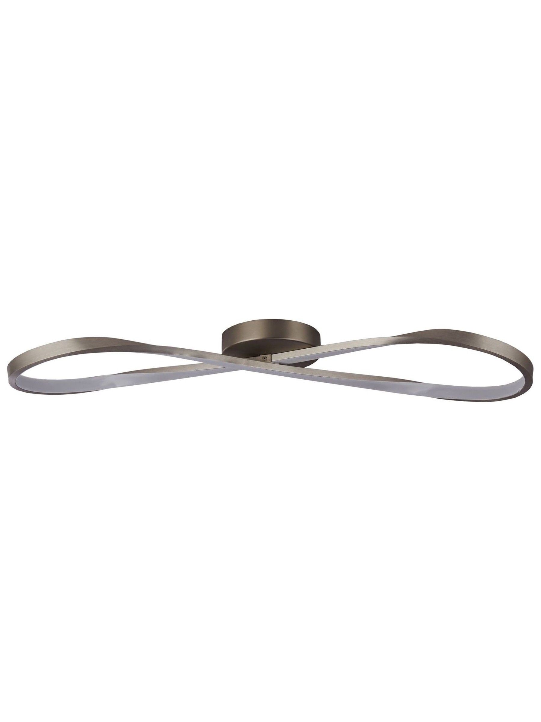 Searchlight Infinity LED ceiling light satin nickel, imported from the UK