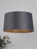 Searchlight charcoal grey pendant shade 40cm, imported from the UK