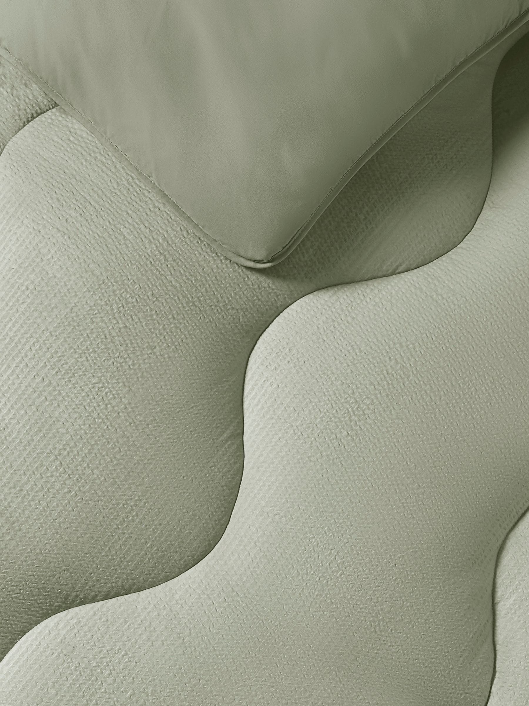 Night Lark green seersucker coverless duvet set, imported from the UK