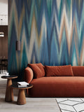 Origin Murals Natural Ikat Zig Zag Wall Mural 2.8m x 3.5m
