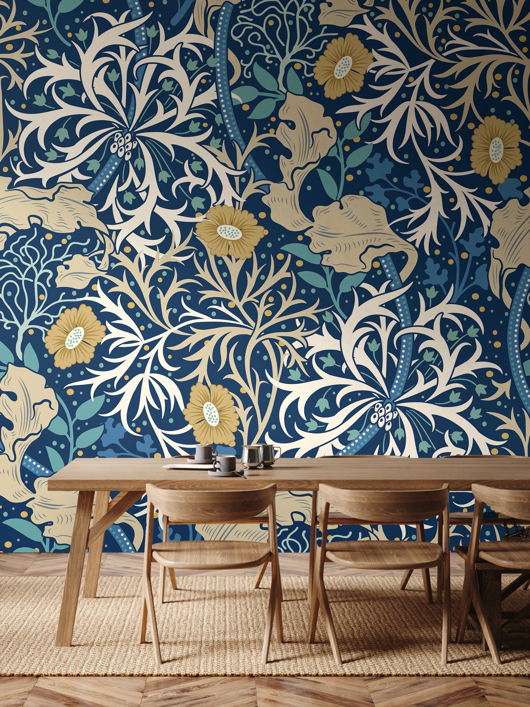 Origin Murals trailing seaweed garden wall mural 2.8m x 3.5m, UK version