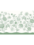 Origin Murals Green Jacobean Rose Trail 2.8m x 3.5m Wall Mural