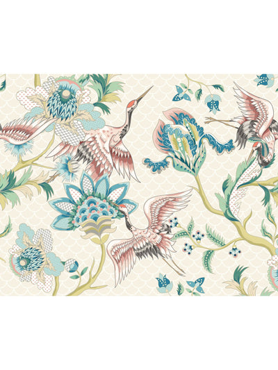 Next Origin Murals Cranes in Flight Cream Wallpaper Sample A4- Buy online at McGrocer