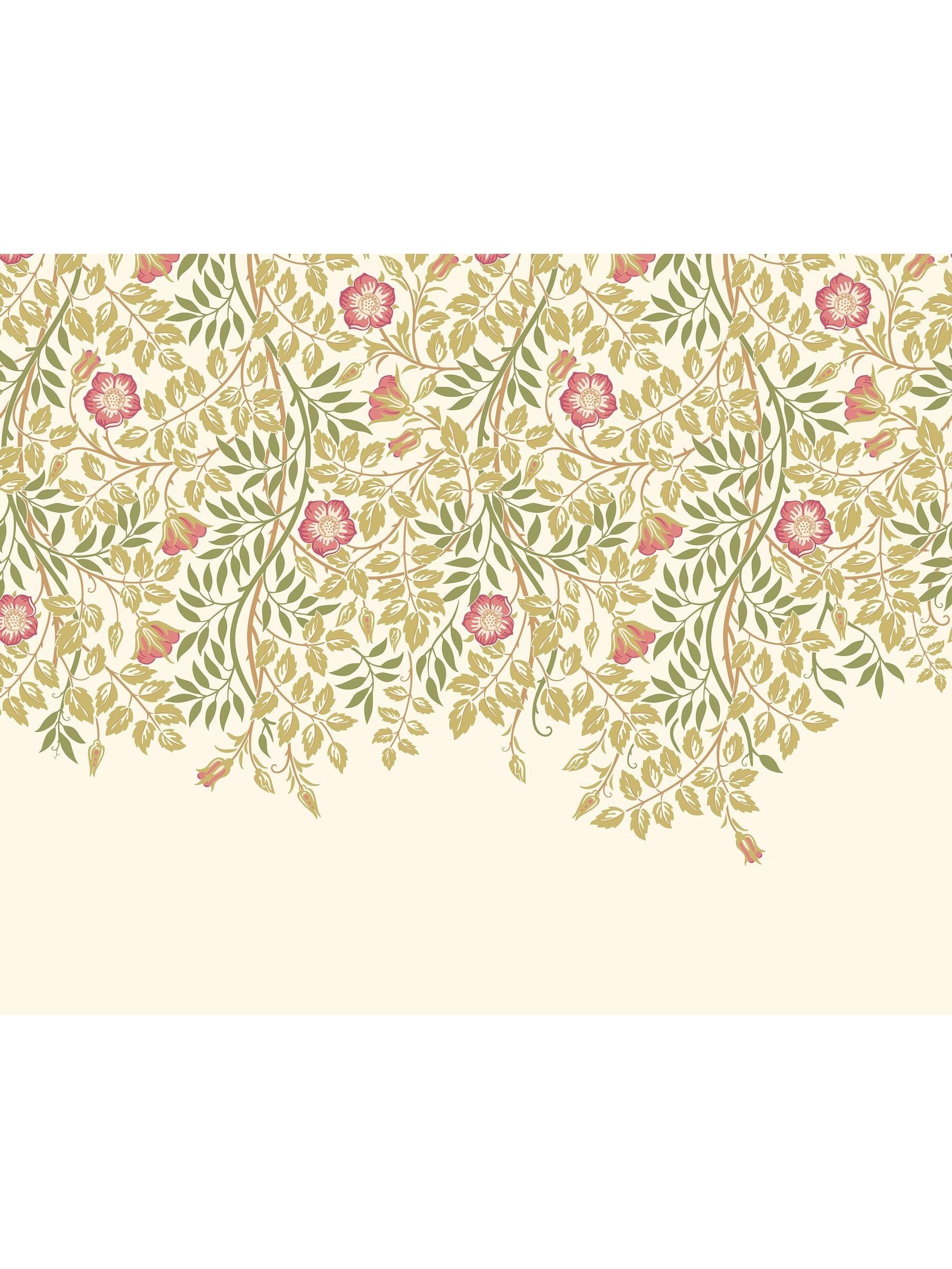 Origin Murals Rose Pink Cascading Rosehip A4 Wallpaper Sample
