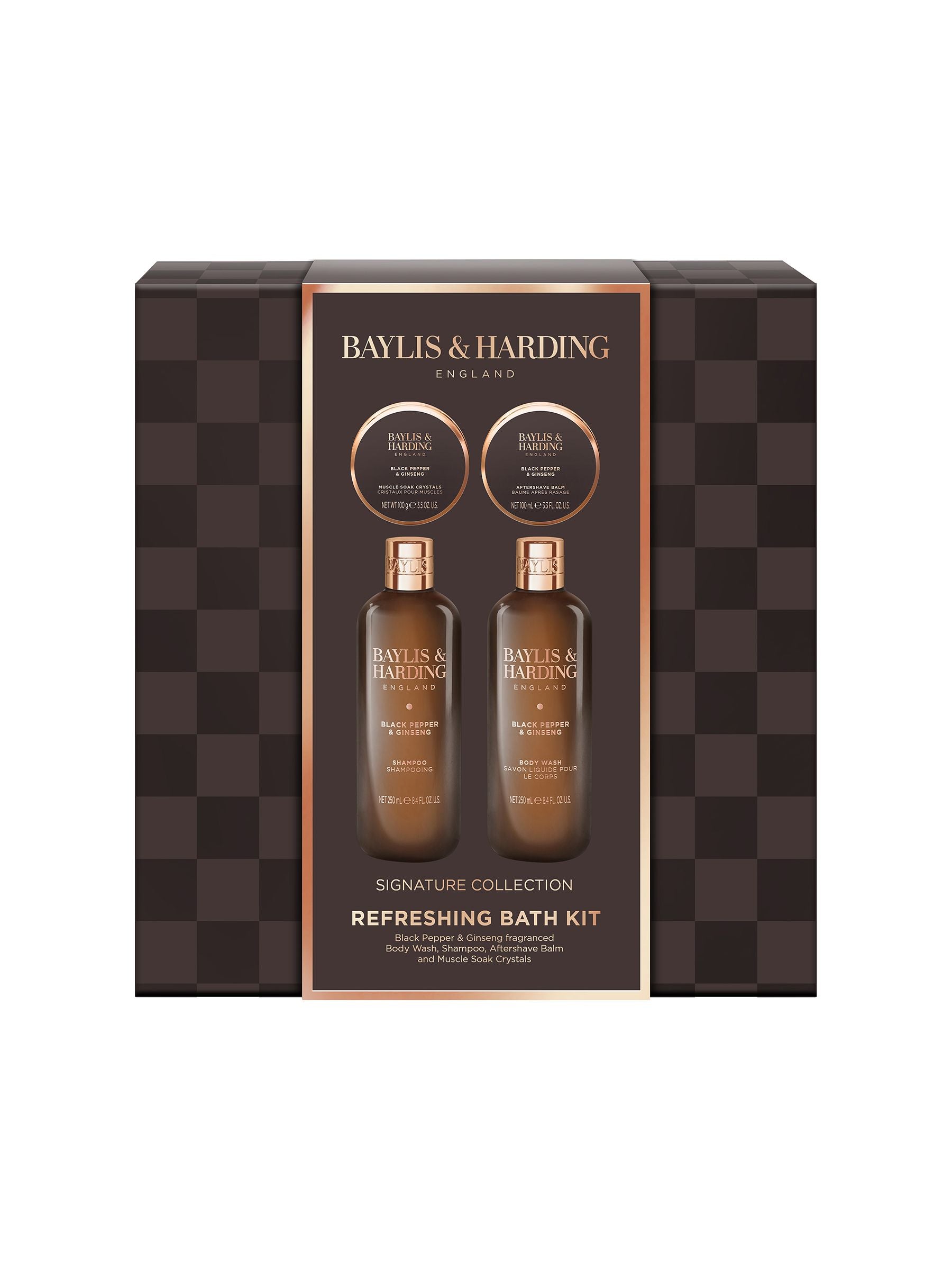 Baylis & Harding Black Pepper & Ginseng Mens Luxury Bath Kit Gift Set