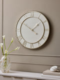 Natural Black Bronx Wooden Wall Clock 30cm