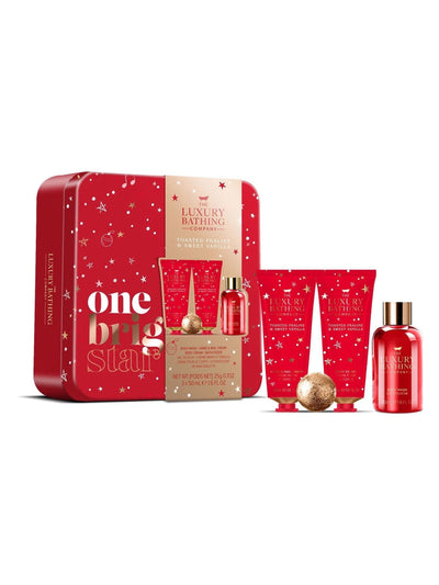The Luxury Bathing Company Toasted Praline and Sweet Vanilla One Bright Star Geschenkset