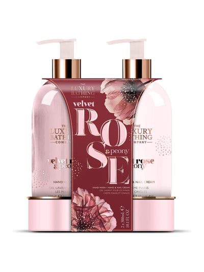 The Luxury Bathing Company Velvet Rose and Peony Delightful Duo Geschenkset