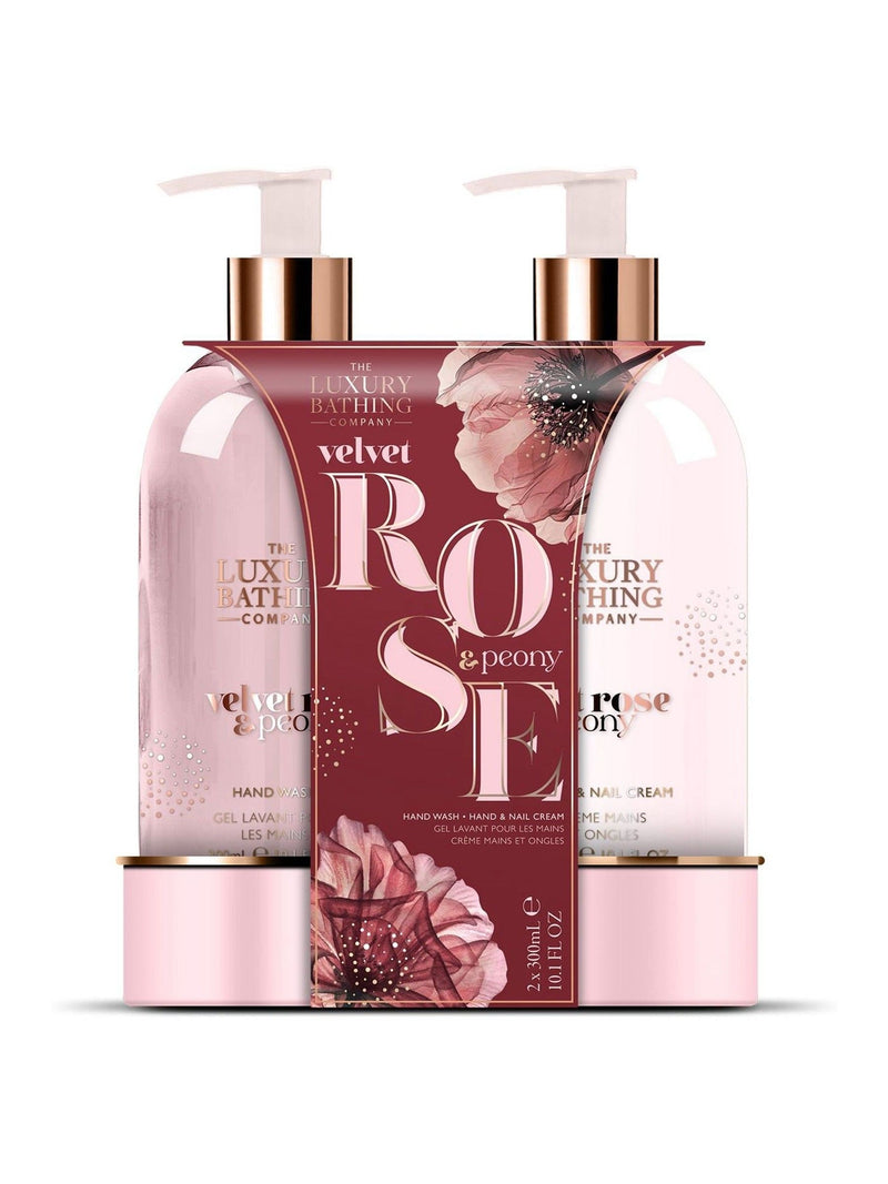The Luxury Bathing Company Velvet Rose and Peony Delightful Duo Gift Set