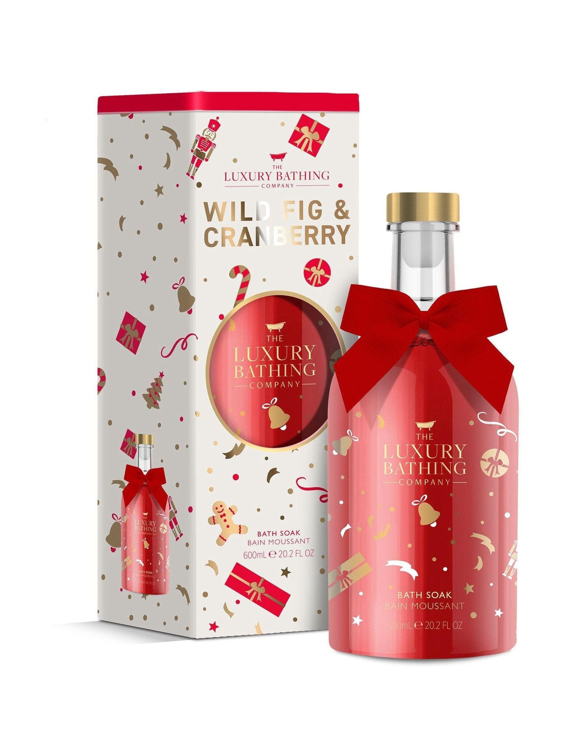 The Luxury Bathing Company Wild Fig and Cranberry Luxury Bubble Gift Set