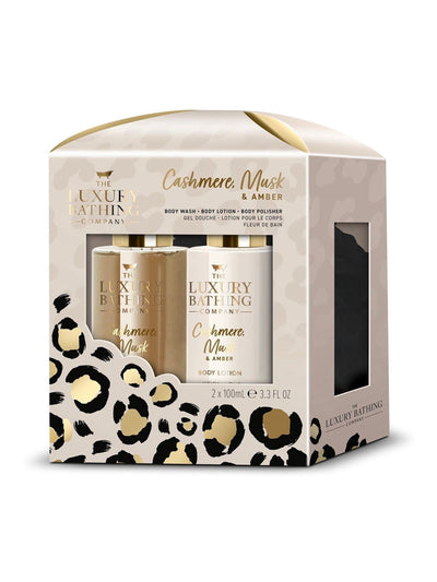 The Luxury Bathing Company Cashmere, Amber Musk Glamorous Glow Geschenkset