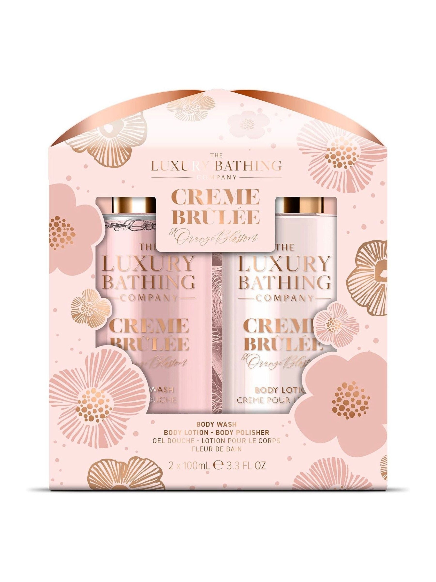 The Luxury Bathing Company Creme Brulee and Orange Blossom Glamorous Glow Gift Set