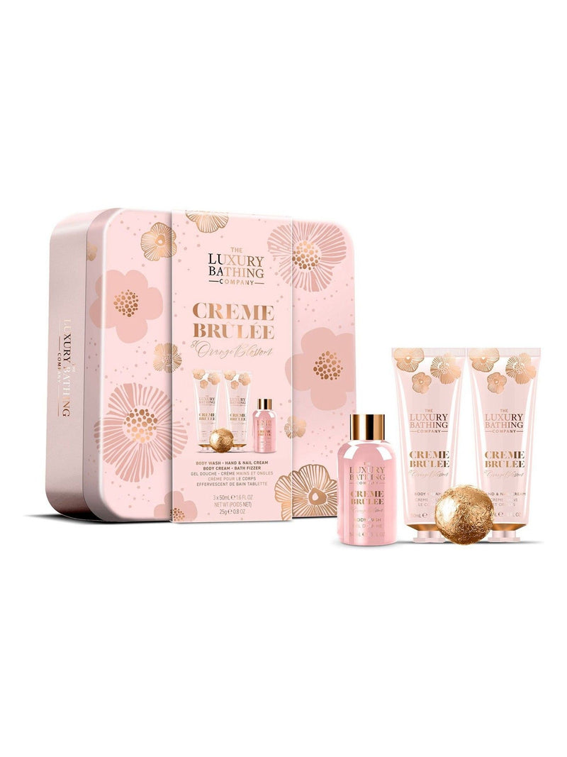 The Luxury Bathing Company creme brulee and orange blossom bath and body gift set (British brand)