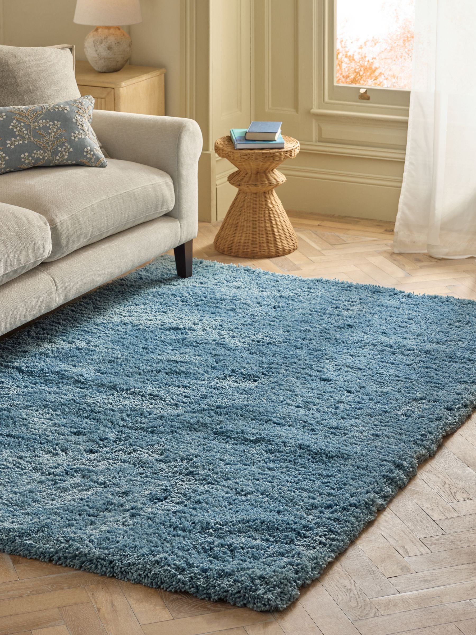 Blue Premium Cosy Twist Rug
