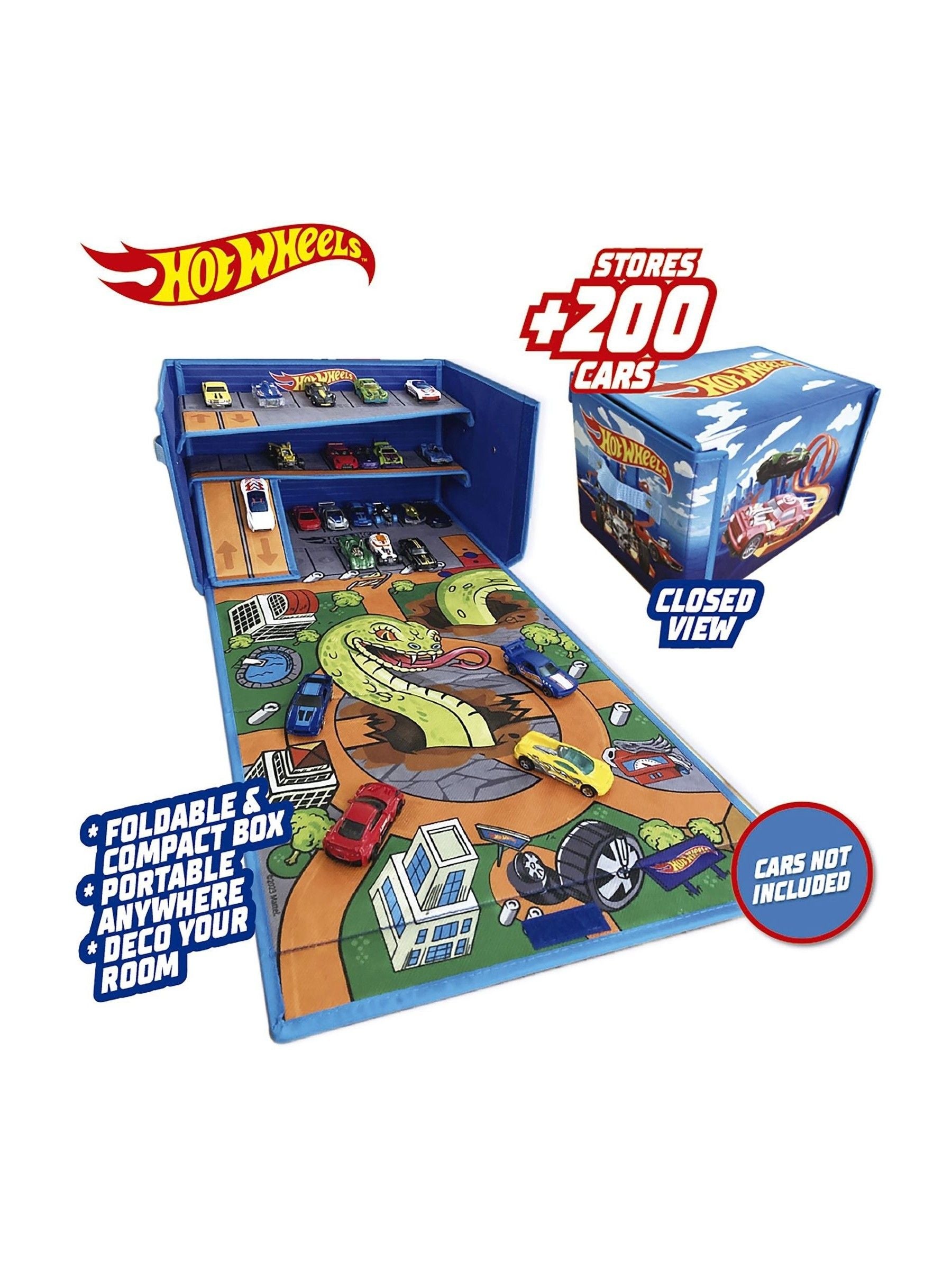 Hot Wheels Flex Cube playmat garage storage 27.5cm, imported from the UK