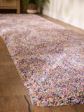 Multicoloured speckle runner rug, UK version